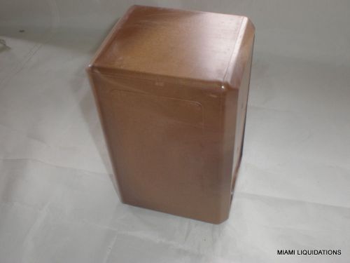 Lot of 6 table top napkin dispenser hard plastic brown holder restaurant vintage for sale