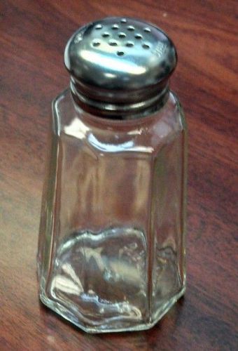 2oz Paneled Glass S/P Shaker - Mushroom Top - 1 DOZEN - Salt &amp; Pepper Shakers