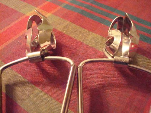 6 Vintage Escargot Tongs Clamps Inox Made in France