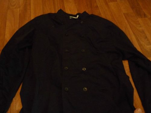 Black double breasted chef&#039;s jacket coat by chef Works size XL