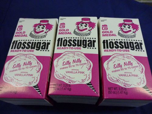 COTTON CANDY FLOSS SUGAR PINK VANILLA SILLY NILLY LOT OF 3 FREE SHIPPING!!!