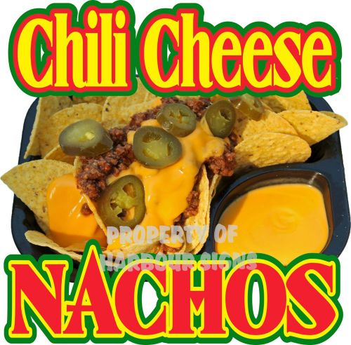 Nachos Chili Cheese Mexican Restaurant Concession Food Truck Menu Decal 14&#034;