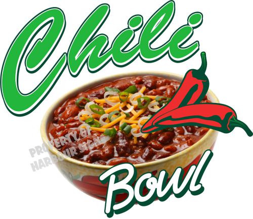 Chili Bowl Soup Restaurant Concession Food Truck Vinyl Menu Sign Decal 14&#034;