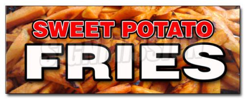 36&#034; SWEET POTATO FRIES DECAL sticker hot crispy delicious french frys chips