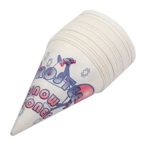 Heavy duty 6 oz snow cone cups sno-kone (box of 1000) concession supplies for sale