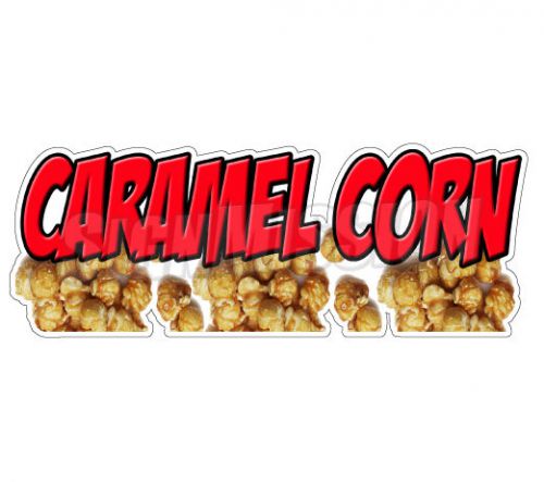 Caramel corn concession decal popcorn machine cart trailer stand sticker for sale