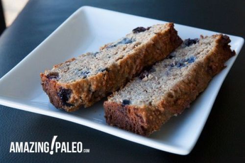 Paleo Banana Bread With Blueberries Recipe