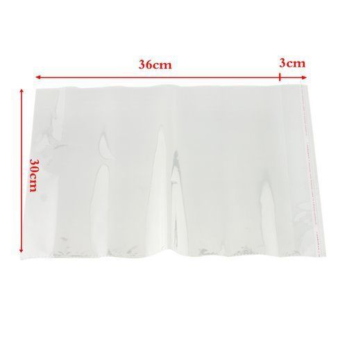 100Pcs Wholesale 30x36cm Self Adhesive Clear Plastic Seal Packing Bags D150