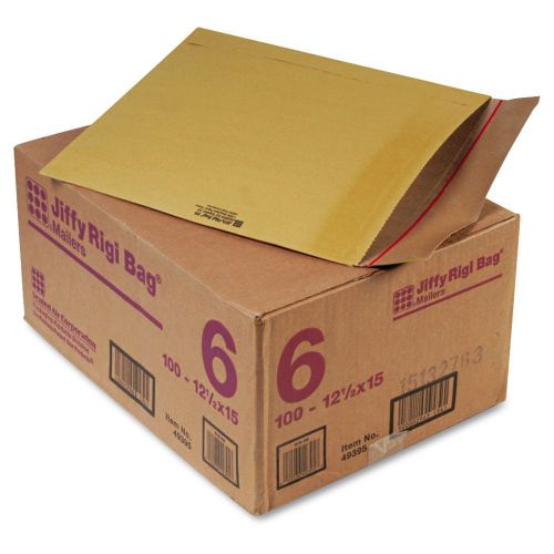 100 Sealed Air Jiffy Rigi Bag Mailer 12.5x15 Envelopes Strong Stiff Heavy Duty