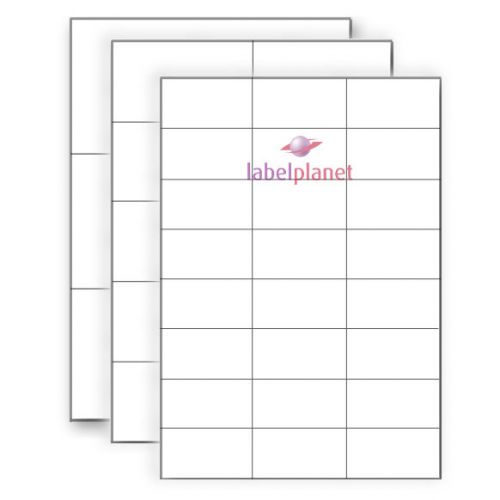 A4 White Rectangle Self-Adhesive Permanent Laser/Inkjet Printable Label Planet®