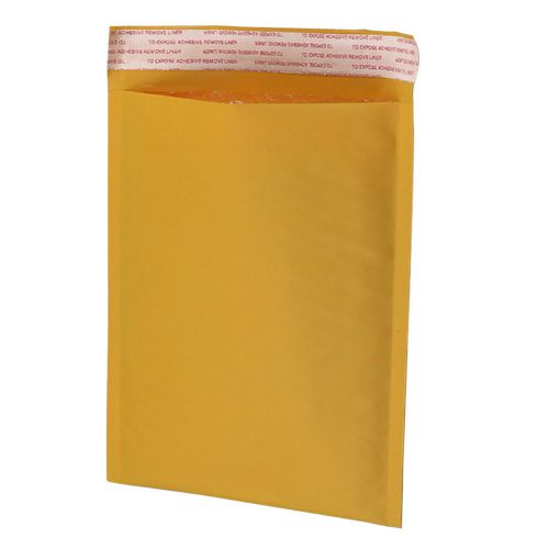 100 #0~#1 7.25x10 kraft bubble mailers padded mailing envelope shipping bags for sale