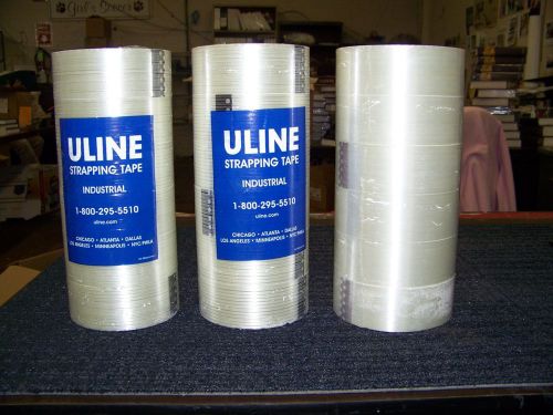 U-Line Strapping Tape Industrial 2&#034; X 60 Yards 12 Rolls U-Line, 6 Rolls Scotch