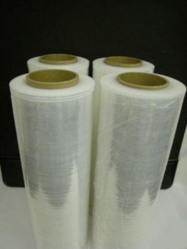 4 Rolls Hand Stretch Plastic Film Shrink Pallet Wrap 18&#034; X 1500 X 80 Ga