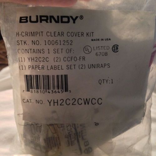 Yh2c2cwcc burndy h- crimpt clear cover kit for sale