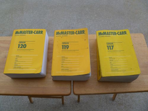 Lot of 3 McMaster-Carr Catalogs 117 119 120 Never Used