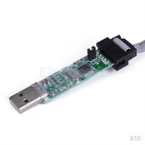 10x Random One USB ISP Programmer Download Adapter For AVR ATMEGA 51 Series Hi-Q