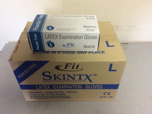 SkinTX Latex Examination Gloves Powder Free Size L