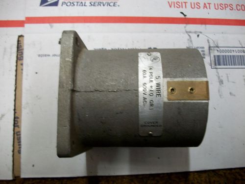 A&amp;h 60a 600v 5w pin &amp; sleeve receptacle w/condulet for sale