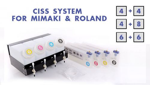Bulk system / ciss suitable for mimaki® and roland® 4x4, 4x8, 6x6 fast delivery for sale