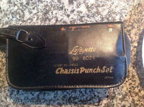 Lafayette Chassis Punch Set, Knock Out Set 99-8024 Vtg
