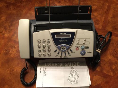 Brother FAX-575 Plain Paper Fax, Phone, and Copier  TESTED