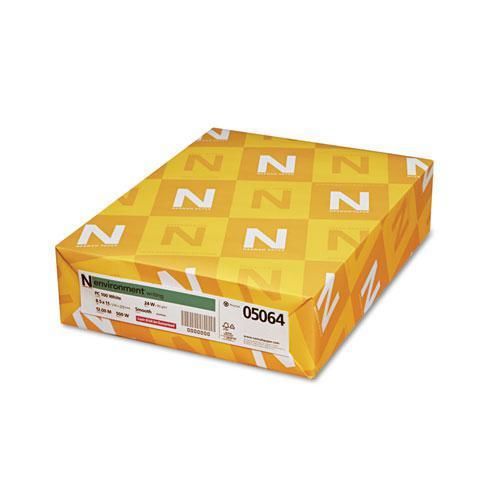NEW NEENAH PAPER 05064 Environment Stationery Paper, 100% Recy., 24-lb, 8-1/2 x