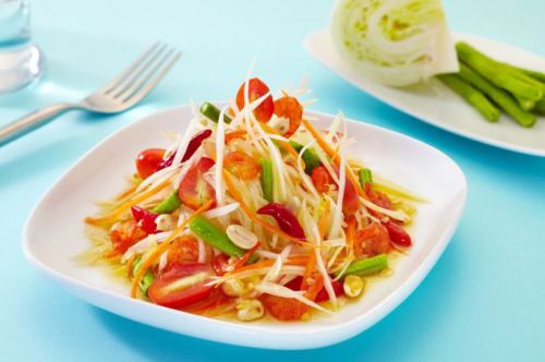 Thai food recipe unique and very tasty papaya salad recipe free shipping for sale