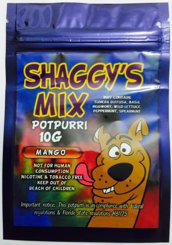 100 Shaggy&#039;s Mix 10g EMPTY** mylar ziplock bags(good for crafts incense jewelry)