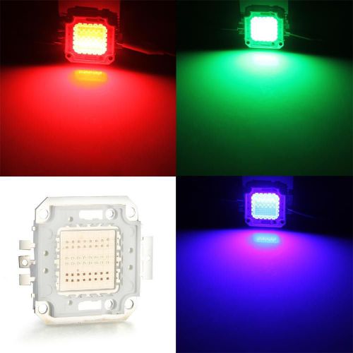 50w high power rgb led light bulb lamp bead chip red green blue for sale
