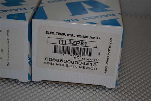 One new ranco etc-141000 electronic temperature control / digital thermostat for sale