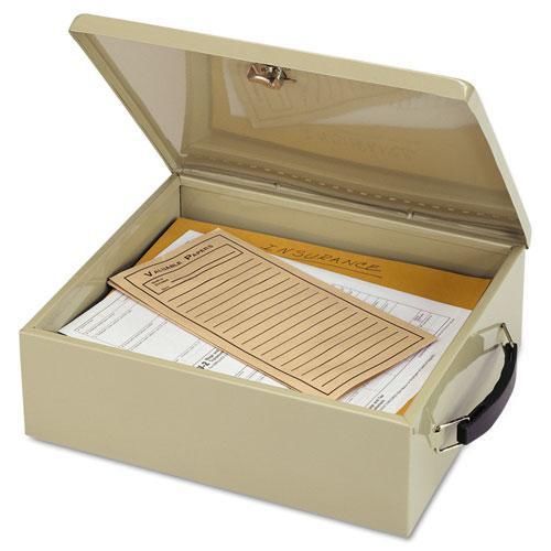 New mmf 221615103 jumbo cash box w/lock, sand for sale