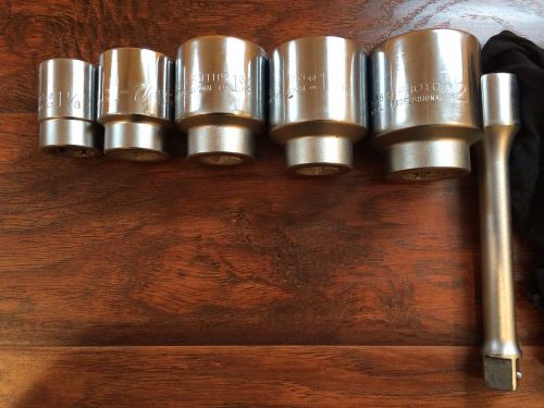 Proto tools impact socket 5pc.1-1/8.1-7/16.1-3/4.1-13/16.2.&#039;&#039; for sale
