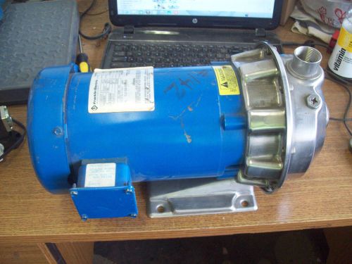 Goulds pump ss 1x1-1/4-6 imp dia 5-3/4 1st1g500 / motor hp 2 rpm 3450 fr 56j for sale