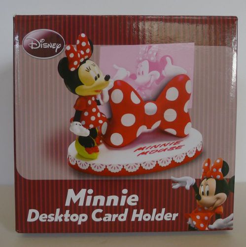 Disney Minnie Mouse Desktop Business Card Holder New
