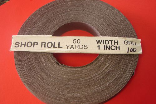SHOP ROLL SAND PAPER 1-INCH X 50 YARDS 100 GRIT
