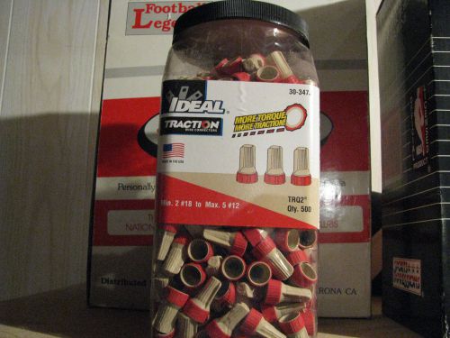 (2) 500 ct. cartons of ideal tan/red wire nuts.  1000 total for sale