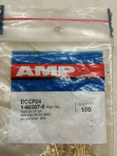 AMP 1-66507-0 Type 20 DF Pin, Dia. 040 28-24 AWG bag of 100 + or