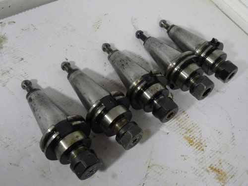 LOT OF 5 ACCUPRO  CAT40 ER20 TOOL HOLDERS