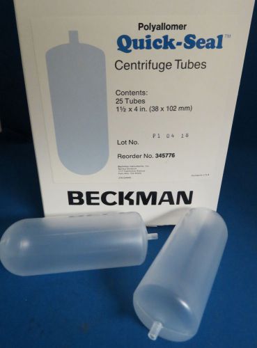 Beckman quick-seal centrifuge tubes 100 ml 38 x 102 mm (qty. 25) #345776 for sale