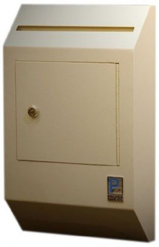 Indoor Wall Mount Lock Box Secure Safe Steel Cash Mail Checks Payments Drop
