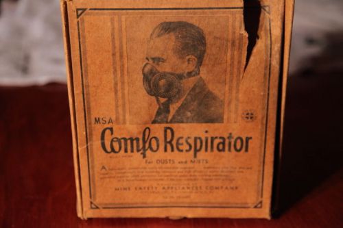 Vintage 1937 Comfo Respirator Mask With Box
