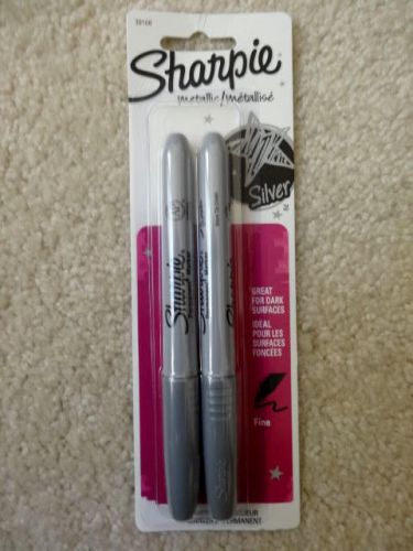 Sharpie Markers - Metallic Silver - Fine Point - 2 Pack  #39108