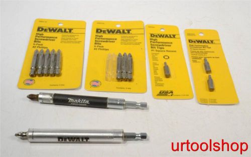 Lot of screwdriver bits some dewalt 3568-77 for sale