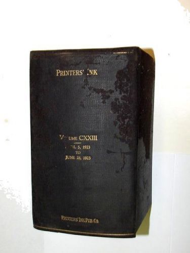 1923 PRINTERS&#039; INK BOUND MAGAZINES PRINT TYPE BEECHNUT GUM BILLBOARDS GOLF BALLS