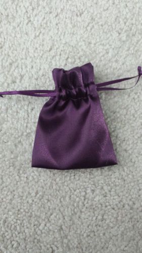 5 silk purple jewlery bags