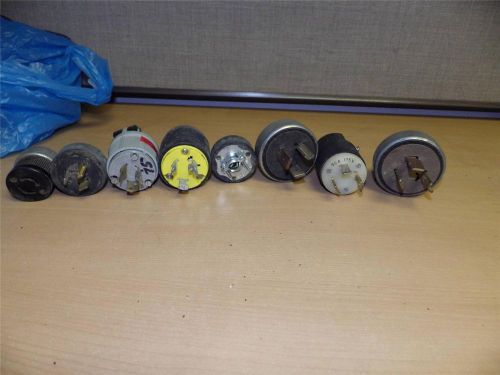 industrial electrical lot of 220 250 volt heavy duty plug cord socket lot of 9