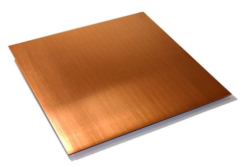 Copper Sheet - 0.0216&#034;  Thickness -16oz - 24 Gauge - 6&#034;x12&#034; - Unpolished