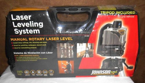 New 40-0918 johnson rotary laser level kit + magnetic floor ceiling target for sale