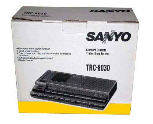 SANYO STANDARD CASSETTE TRANSCRIBER TRC-8030