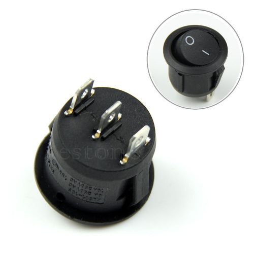 2 PCS ROCKER SWITCHES 12V ROUND TOGGLE ON OFF 12 VOLT 3 Pin